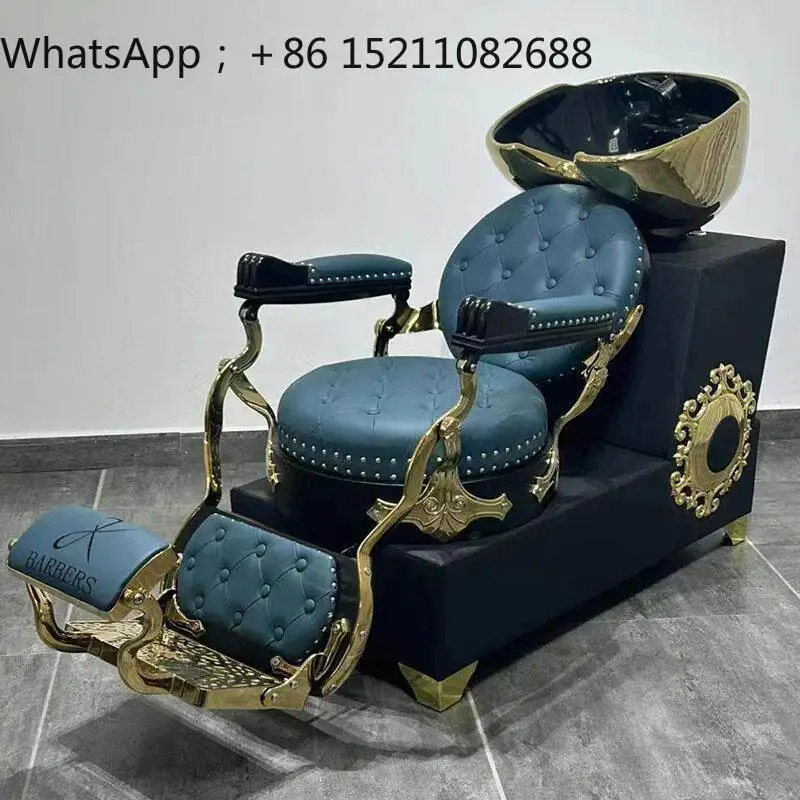 LLY seated shampoo bed boss chair flush bed barber shop shampoo bed hair salon special