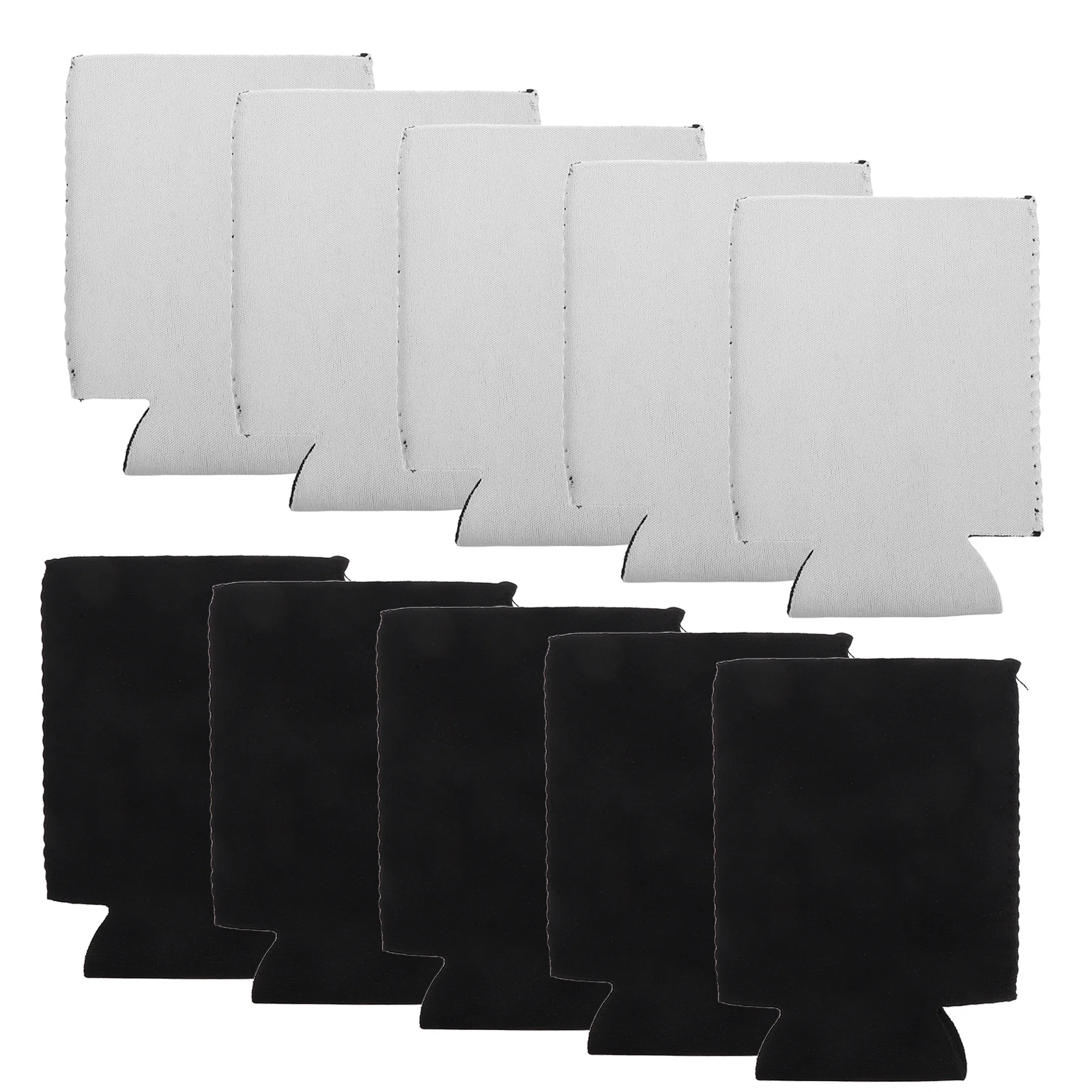 

10Pcs Beer Can Sleeves Reusable Insulated Drink Coolers Non-Slip Can Covers Washable Beverage Protectors for Soda Cold Drinks