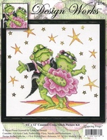 Top selling Dancing Frogs 40-40 Needlework Kit unprinting Cross Stich  Set DIY Kits Cross-stitch Embroidery Set Stitch Kit