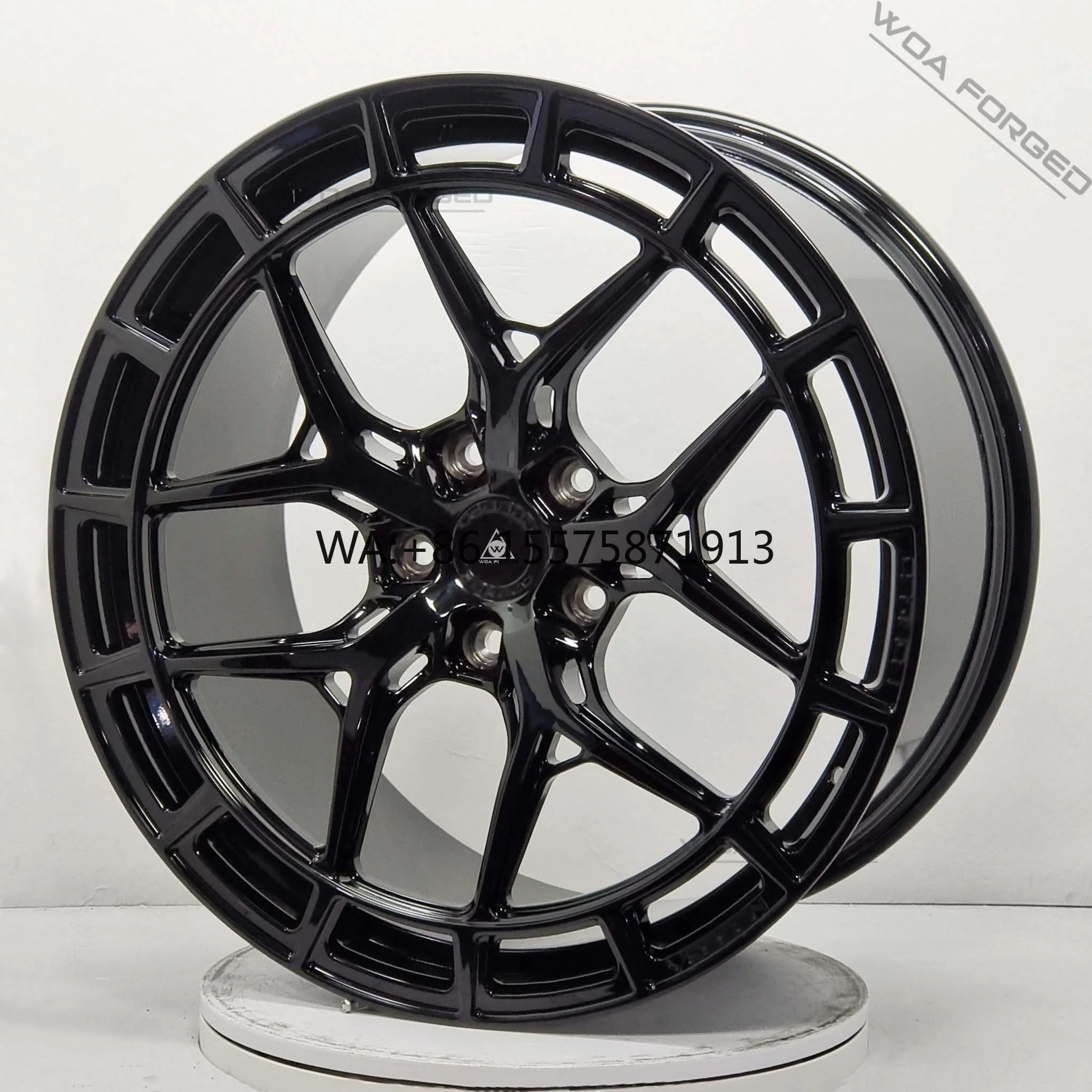 For Customized 6061T6 Wheels 5x120 17 18 19 20 21 22 23 Forged Car Wheels  HF-4T Multi-spoke Mixed Forging Sports Wheels for VOS