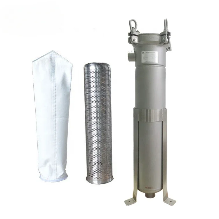 SUS304 SUS316L water bag filters vessel on water treatment plant