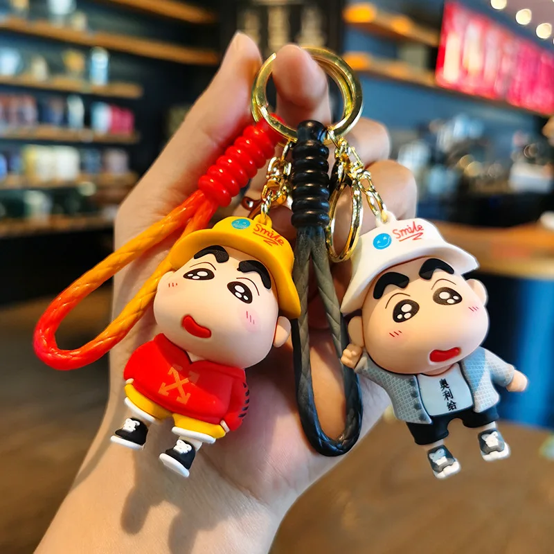 

Cute Korean-style Crayon Shinchan Keychain Dress-up Figurine for Export Funny Car Gift Cute Personalized Gifts Y2k Fashion Toys