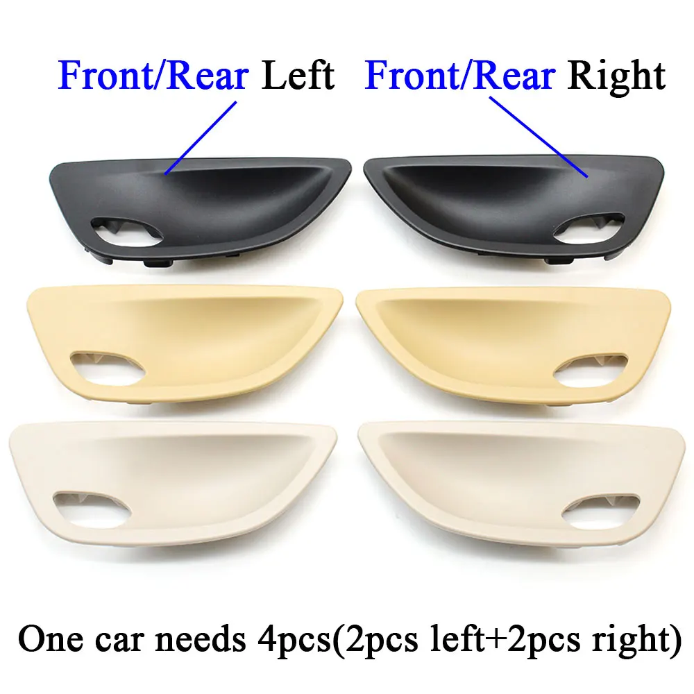 2PCS/4PCS Interior Left Right Door Opening Handle Bowl Cover Panel Trim For BMW 5 Series F10 F11 2010 2011 2012 2013 2014 2015