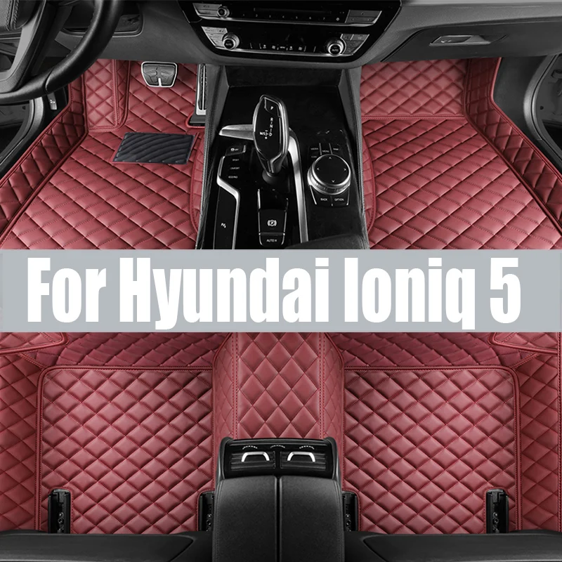 

TPE Car Floor Mats For Hyundai Ioniq 5 NE 2022 2023 Luxury Dirt-resistant Leather Pad LHD Foot Cargo Carpet Rug Auto trunk mat