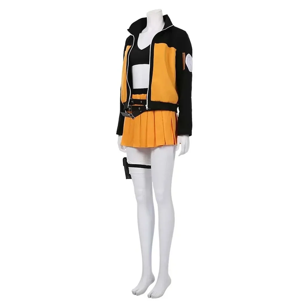 Disfraz de Cosplay de Anime Fox Uzumaki, Traje de Mujer, Uniforme, Traje para Halloween, Carnaval, Fiesta, Hermoso Vestido de Mujer, Traje Sexy