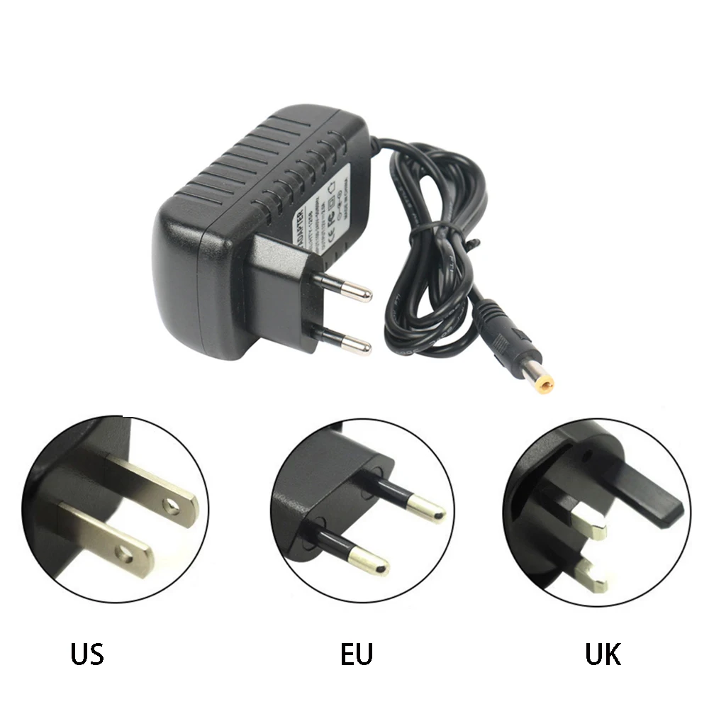 Fuente de alimentación LED de 12W, 36W, 48W, 60W, 72W, 120W, Controlador Universal de CC, 12V, 24V, enchufe estándar de la UE, EE. UU., Reino Unido,