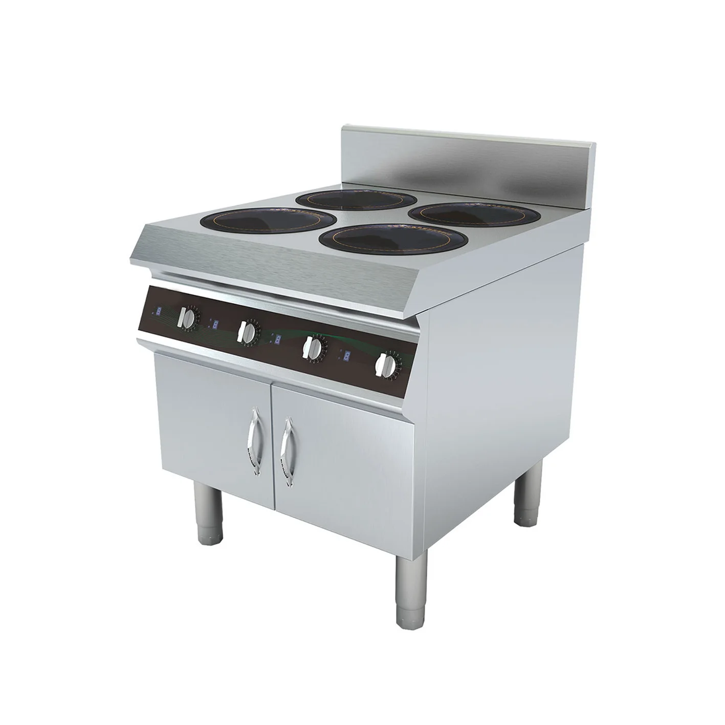 

Four Burners Induction Cooker Round Square Glass 380V 3.5KW Electric Cooker Restaurant Kitchen Equipment