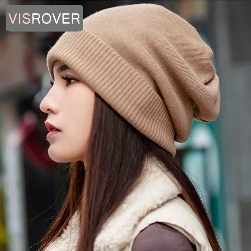 6 cores sólidas gorros de caxemira real chapéu de inverno para mulher chapéu acrílico mulher outono quente crânios para homem atacado