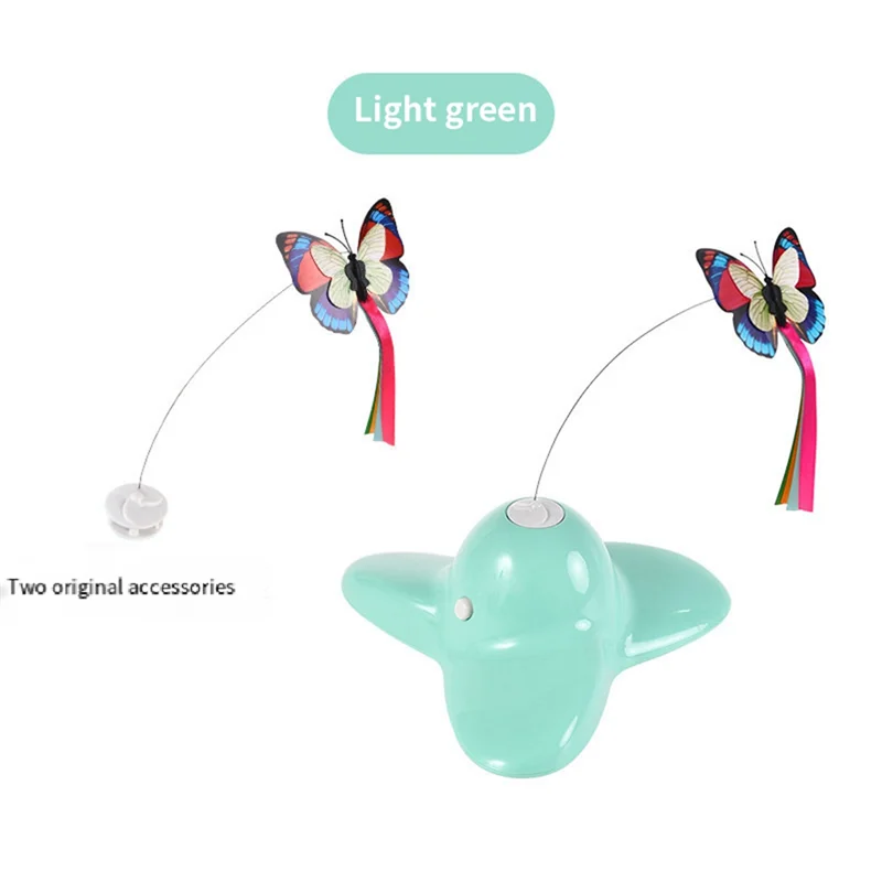 Rotating Motion Activated Butterfly Funny Smart Interactive Flutter Bug Automatic Puzzle Cat -New