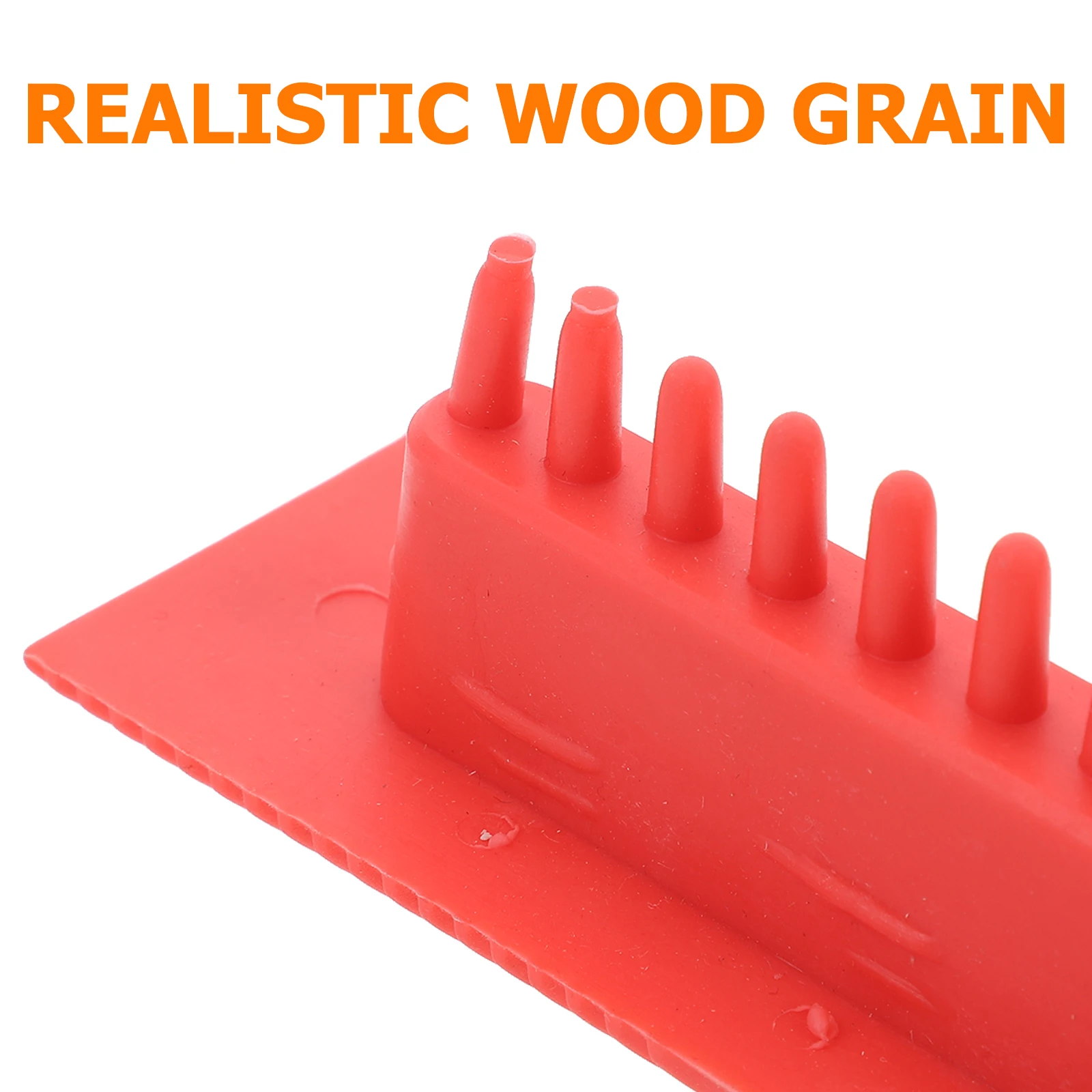 

2Pcs Wood Tool Set Realistic Effects Painting Tools Wall Art Craft Plastic Graining Wood Graining Tool Replacement Texture Tools