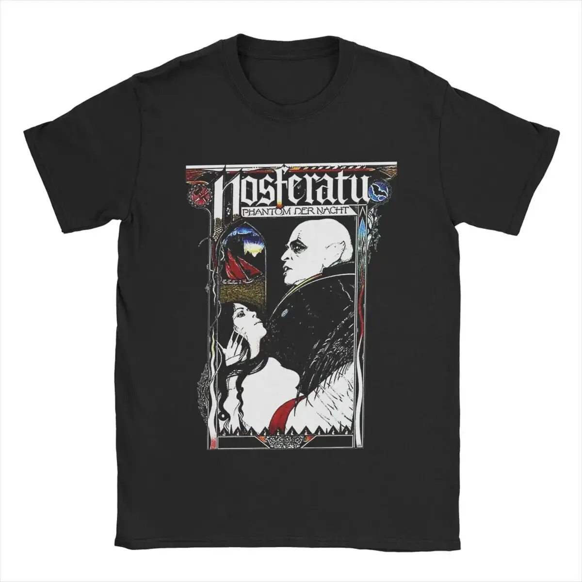 Men T Shirt Nosferatu 1922 Horror Movie Vampire Funny Cotton Short Sle