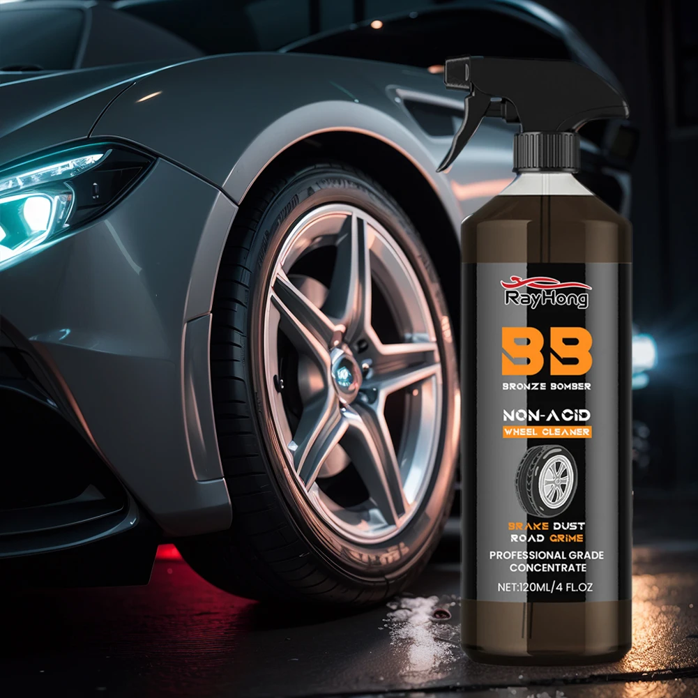 Powerful Rim Brake Buster Spray Automobile Wheel Cleaner 120ml Car Wash Wheel Cleaning Spray for Cleaning Wheels and Tires