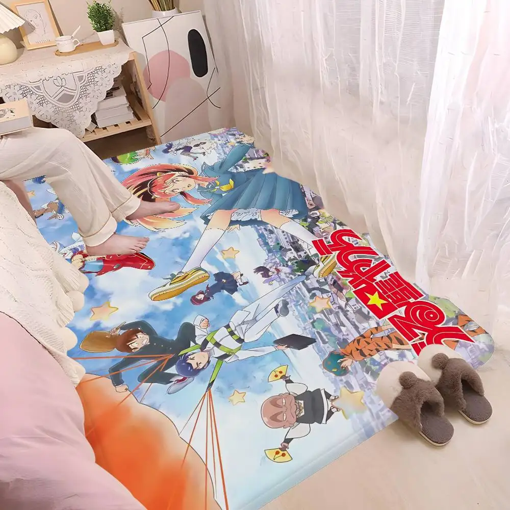 Classic Romantic Anime U-Urusei Y-Yatsura Room Mats Retro Multiple Choice Living Room Kitchen Rug Non-Slip Welcome Rug