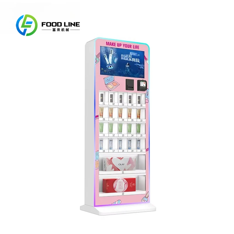 Hot Sale Beauty Customized Eyelashes Vending Cosmetics Display Machine with Bracket