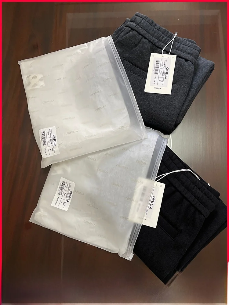 

Men's Knitted Thiened Straight Leg Casual Pants Elastic Waist Loose Fit Color Faion Urban Sle Cotton Blend Fabric