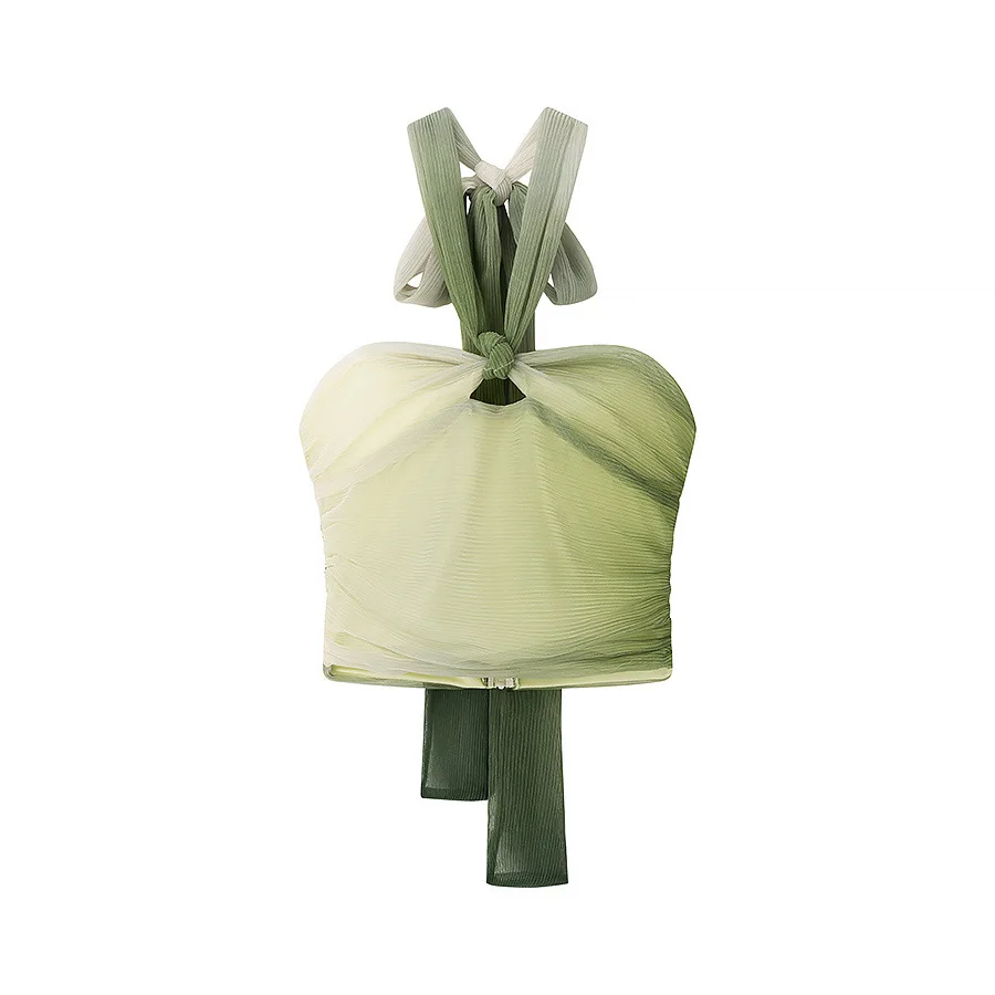 2 peças de cintura alta elegante midi saia feminina casual solto plissado a linha saias longas verão moda gradiente impresso saia outfit