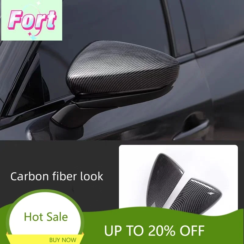 New ABS Car Rearview Mirror Cover Side Wing Cap Shell Case Trims For Mazda 3 BP Axela 2019-2024 Exterior Accessories