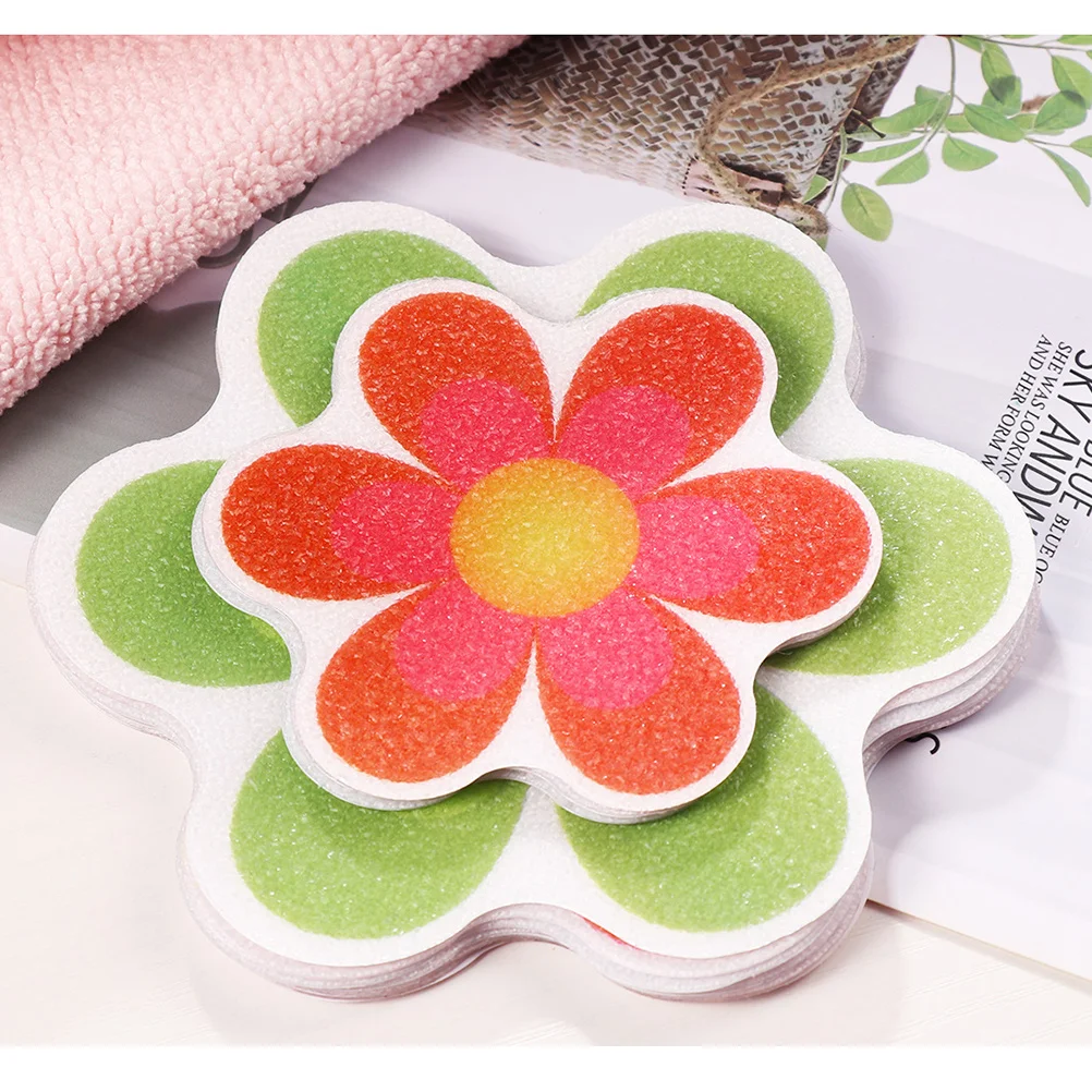 

20Pcs Anti-Slip Stickers Colorful Flower Round Rubber Decals for Bathroom Shower Tub Non-Slip Floor Bath Safety Stickers