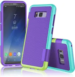 Custodia Galaxy S8, custodia protettiva per paraurti in TPU morbido antiurto ibrido a 3 colori Ultra sottile per Samsung Galaxy S8 S9 S10 Plus