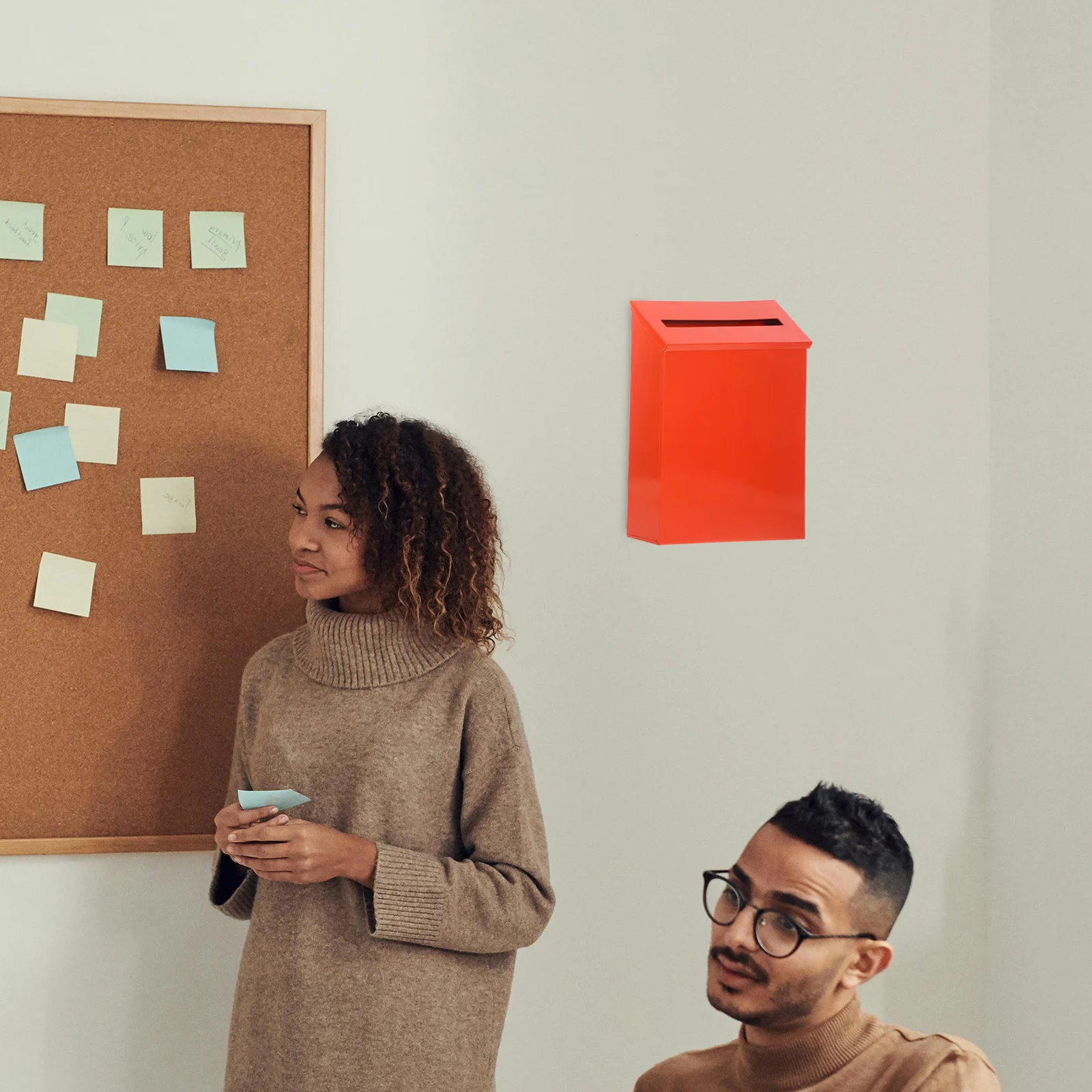 Iron Mailbox Waterproof Wall Mounted Retro Large Capacity Home Office Decor Suggestion Box Valentine Storage Metal Garden Ballot