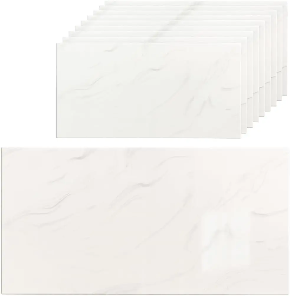Naklejki na ścianę do kuchni imitujące marmur, samoprzylepne, wodoodporne, z PVC, 30x60cm, naklejki na podłogę, dekoracja do salonu i łazienki. 