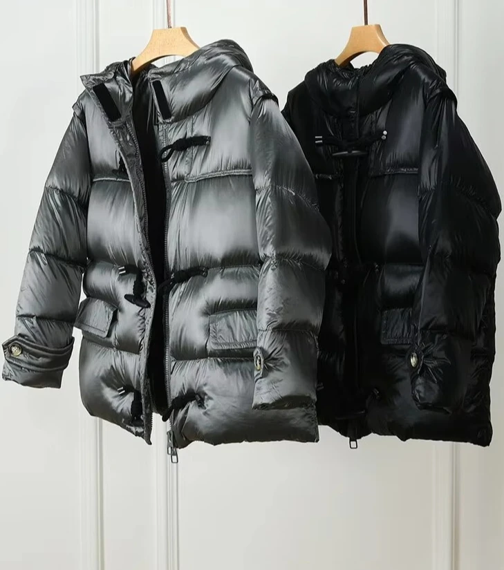 2026 Winter New Women's Down Jacket Commuter Hoodie Thickened Bread Jacket Warm Jacket