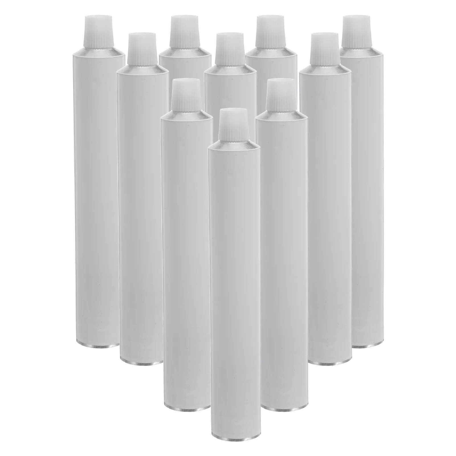 

10Pcs Aluminum Paint Tubes Empty Refillable Storage Containers Cap Oil Acrylic Watercolor Gouache Artist Tubes Leak Proof