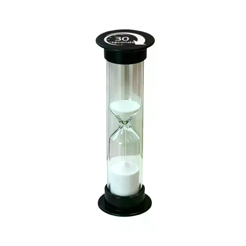 1/6 Pcs White Sand With Clear Glass Body Round Cover Perfect For Teeth Brushing Cooking Home Desktop Decoration