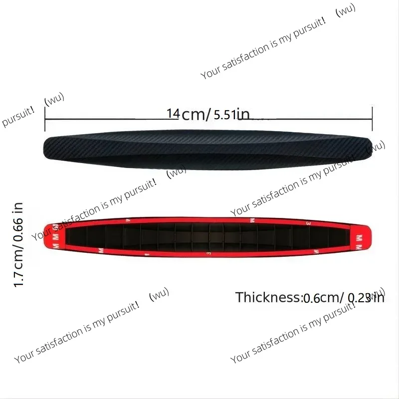 14x1.7cm Universal Front Rear Bumper Corner Protector Guard Car Anti-collision Protection Decoration Strip Auto Accessories New