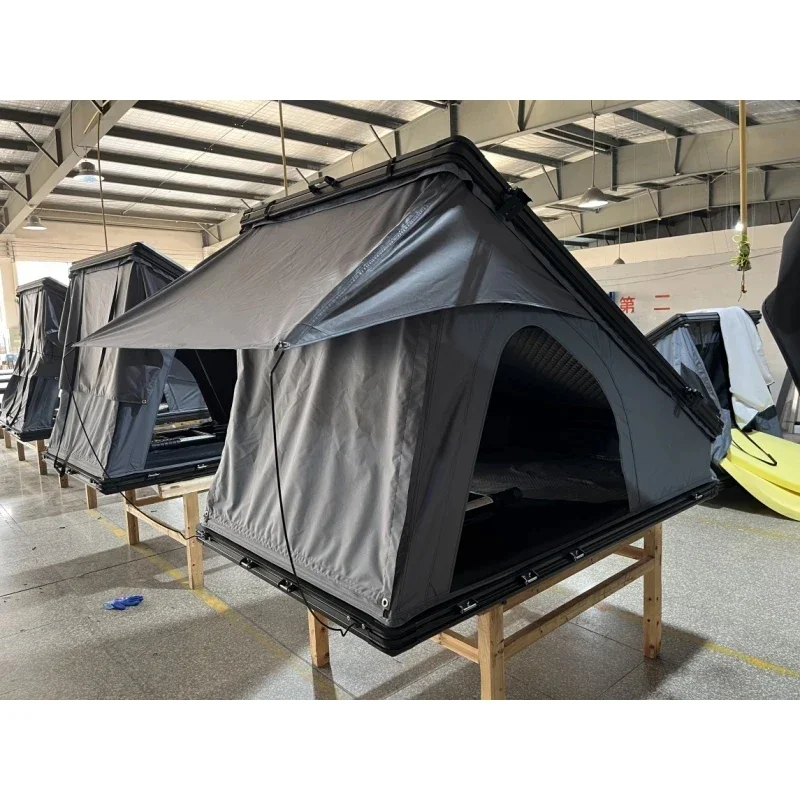 XINQI Factory Direct Price Roof Top Tent One Bedroom Hard Shell Waterproof Aluminum Camping Outdoor Four-Season Quick Automatic