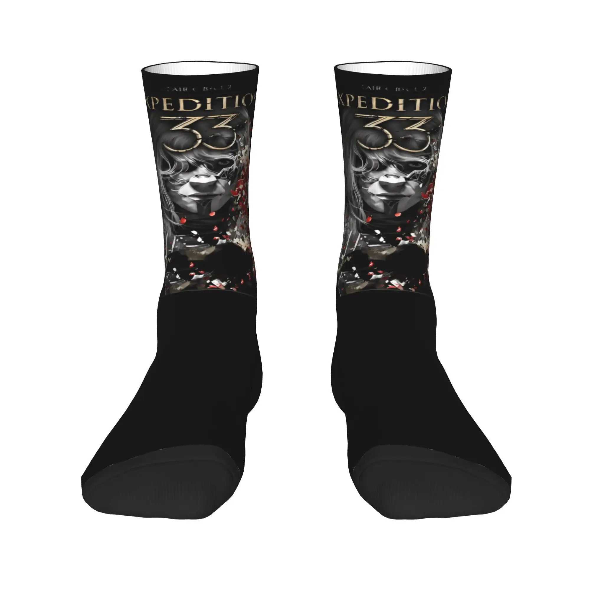 Clair Obscur Expedition 33 Stockings Main Character Trendy Socks Adults Warm Soft Socks Autumn Sports Design Anti Skid Socks
