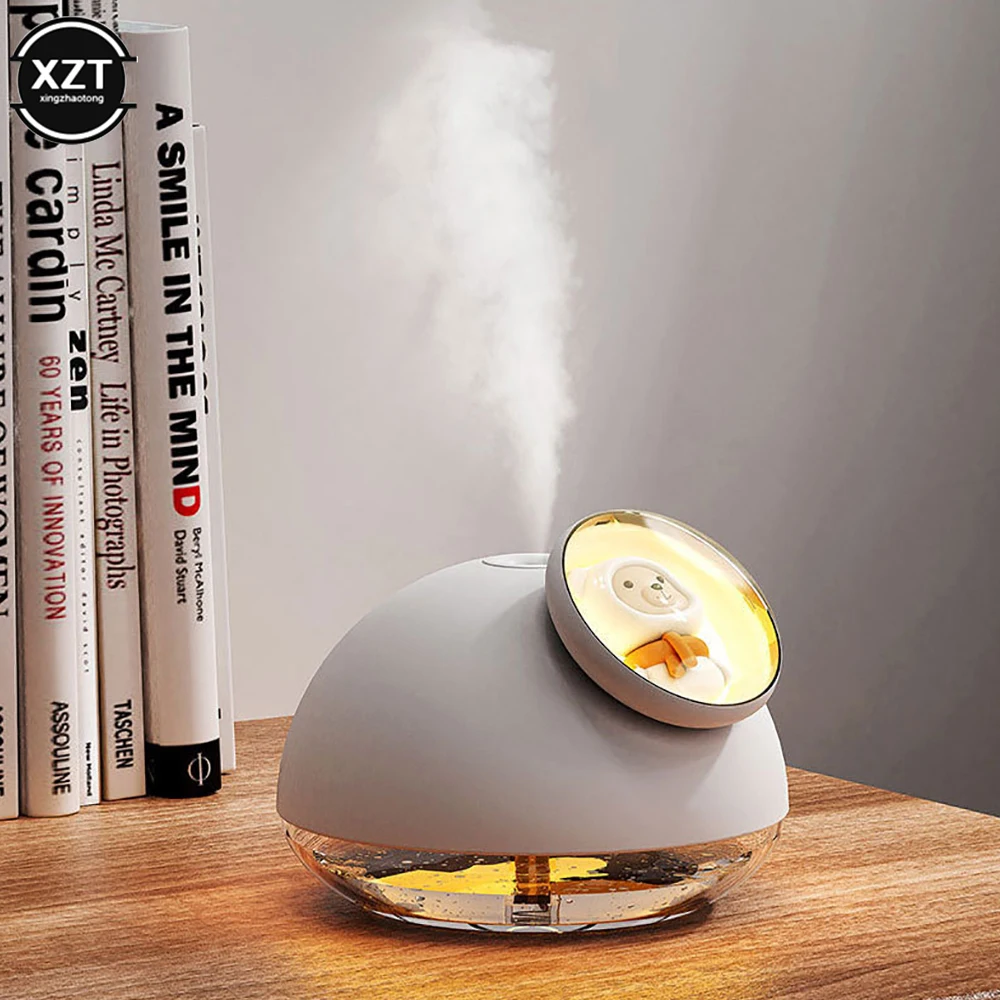 Home Office Desktop Humidifier USB Humidifier Hydration Apparatus Aromatherapy Machine Mini Air Humidifier with Ambient Light