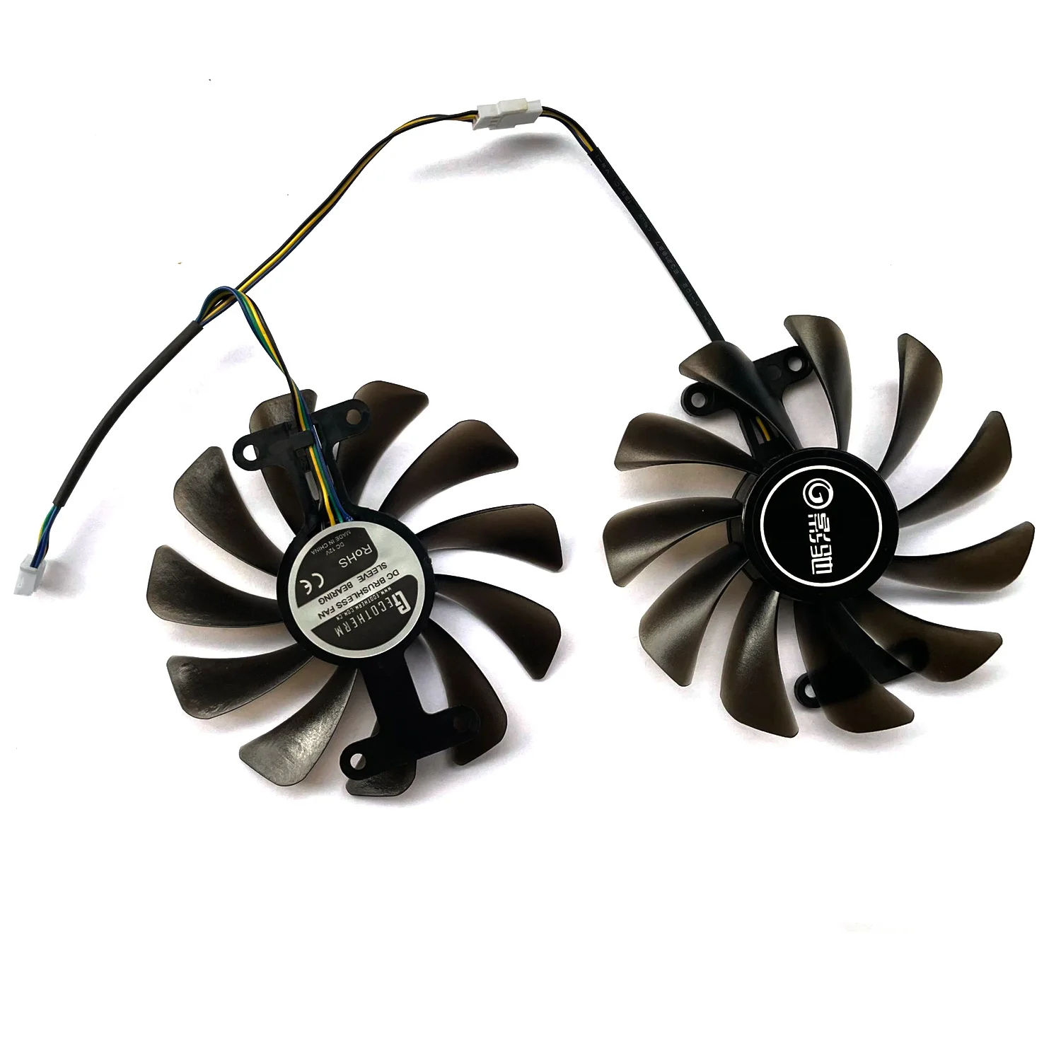 2 Chiếc Thương Hiệu Mới 95Mm 4 Pin GFM10012H12SPA Tản Nhiệt Cho KFA2 Galaxy Geforce GTX 1070 1070Ti 1080 Exoc Snpr đồ Họa Quạt