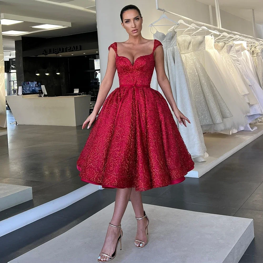 Hohe Qualität A-linie Tee Länge Prom Kleider Sommer Ärmellose Spaghetti Strap Chic Frauen Kleider Neue Angekommen Vestidos De Fiesta