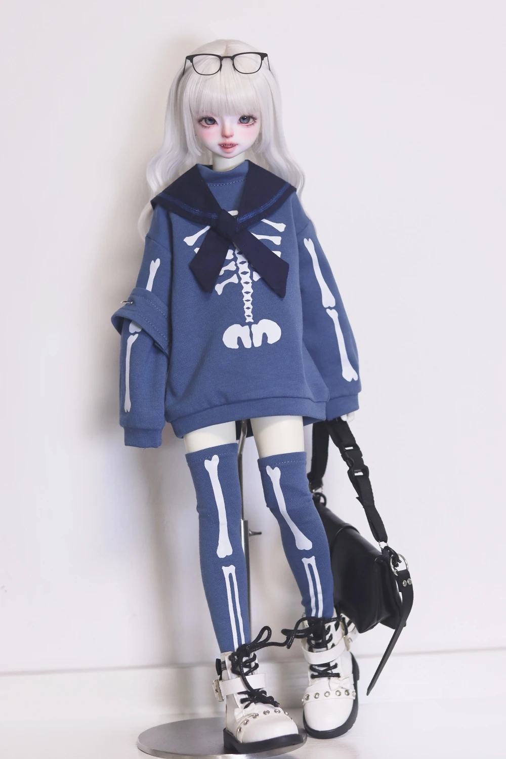 D09-P195 Kinder handgemachte Spielzeug 1/3 1/4 mdd msd bjd Puppe Mode Hoodie Freizeit anzug 3 teile/satz