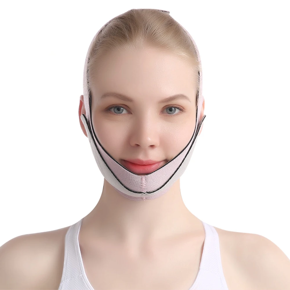 Bandage amincissant pour le visage, ligne en V, sangle de levage du ruisseau, ceinture de levage des joues, masseur facial, massage par bande amincissante