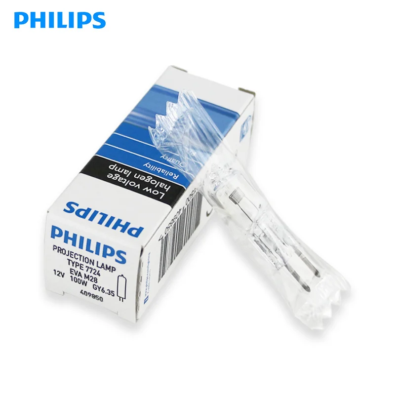 (2 unidades) lâmpada halógena para microscópio Philips 7724 12V100W