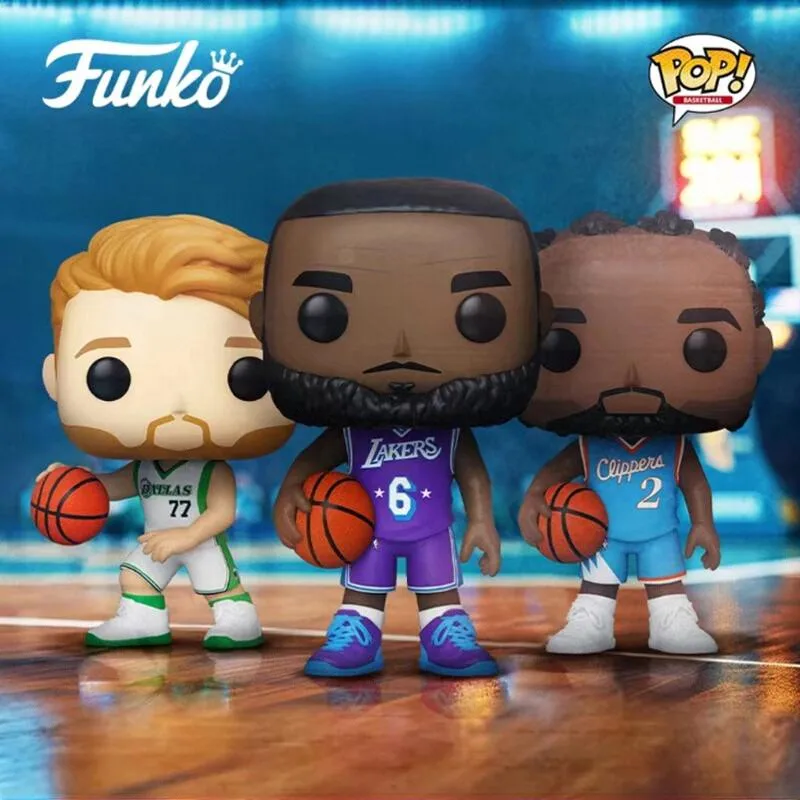 Original Funko NBA Kobe Bryant James Action Figure Basketball Star Figures Basketball Model Pvc Statue Collection Toys Gifts