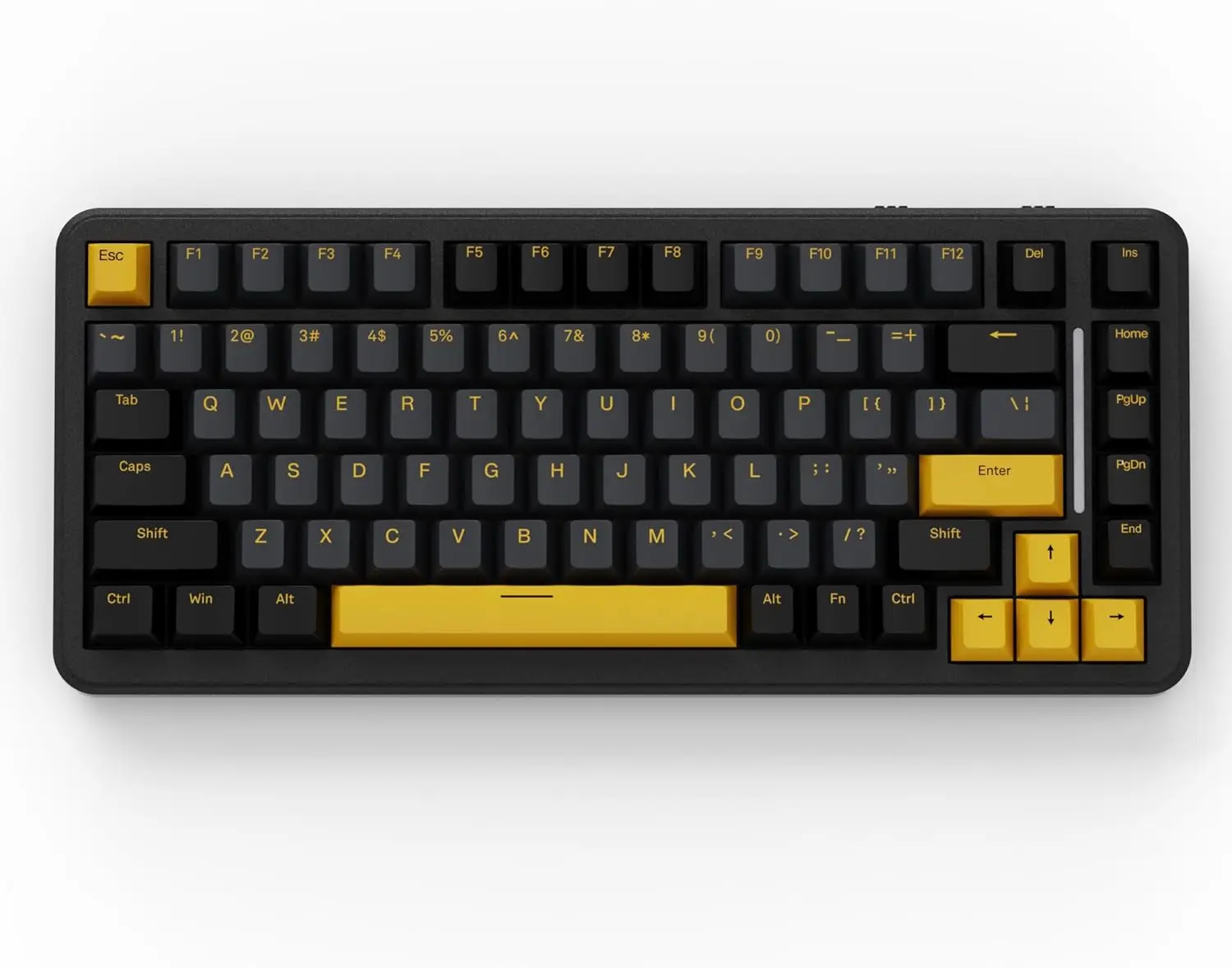 

ATTACK SHARK M86 82 Keys Wireless Mechanical Keyboard, 75% Gasket Hot Swappable Custom Keyboard, Side Printed PBT Keycaps,