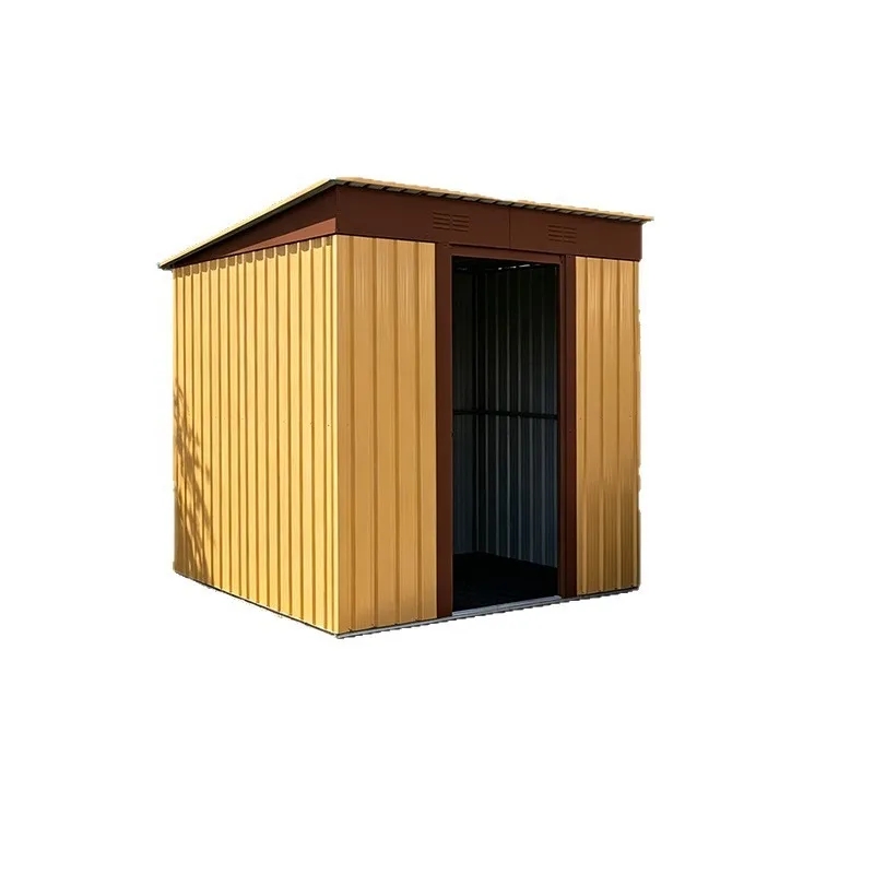 Outdoor tool room storage small courtyard storage activity yard self-built simple courtyard garden tin house