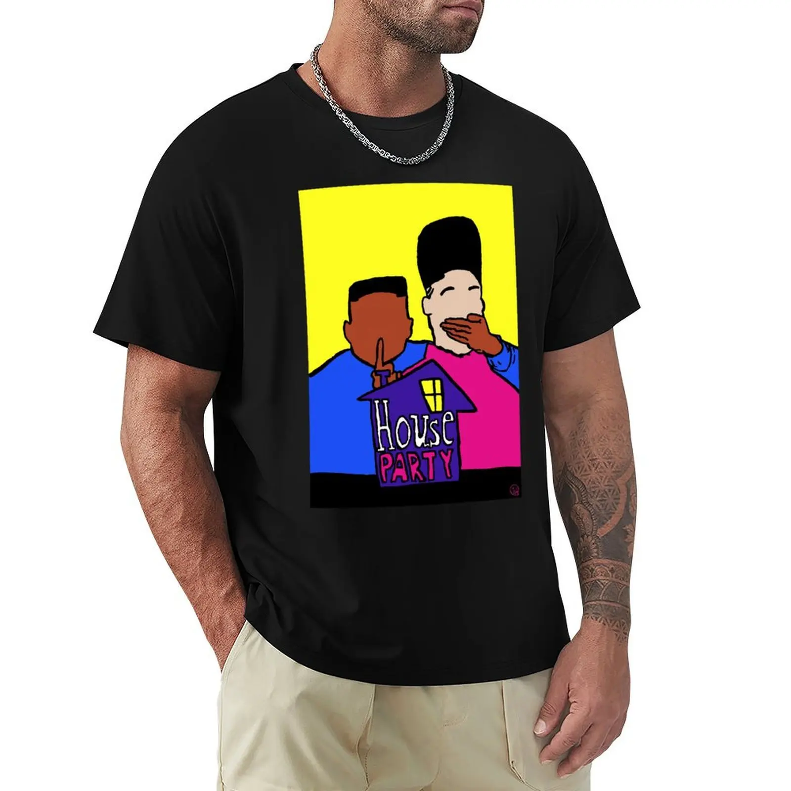 

Welcome to my HOUSE PARTY T-Shirt Aesthetic clothing basketball graphic tees summer top sports fans mens plain t shirts