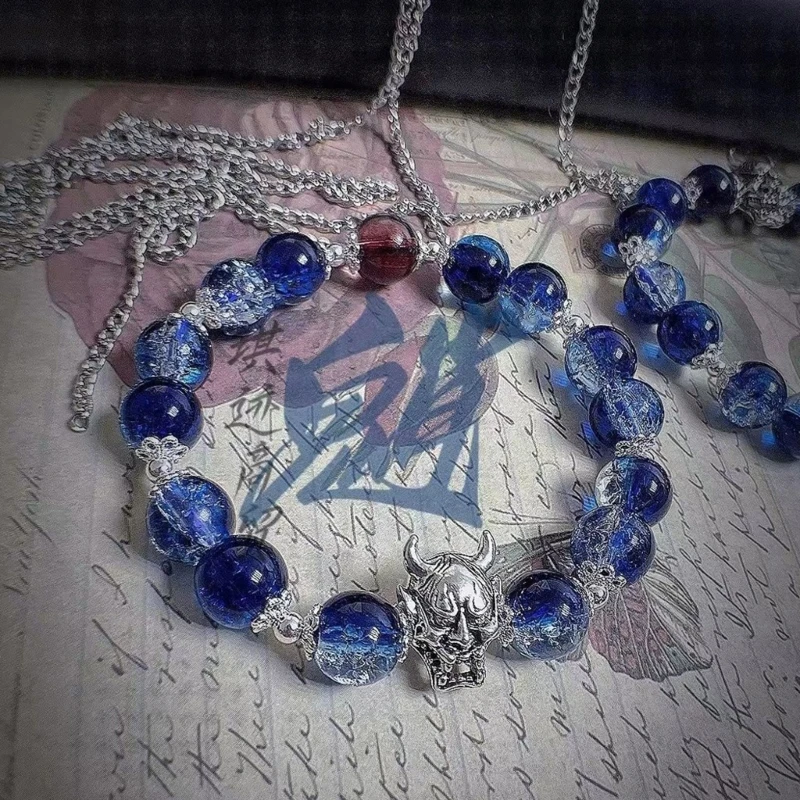 Fashionable Game Genshin Impact Xiao Cosplay Bracelet Glass Beaded Handchain image 5