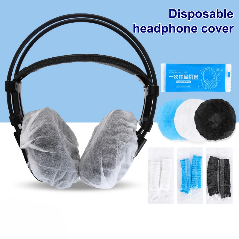 Pack of 100 Disposable Covers for Most On-Ear Headphones 8.5~10cm Earpads for Call Centers