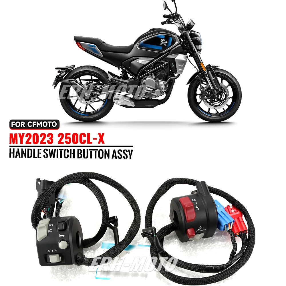 

For CFMOTO MY2023 250CLX CLX250 Left and right hand switch handle to activate horn ignition headlight steering switch