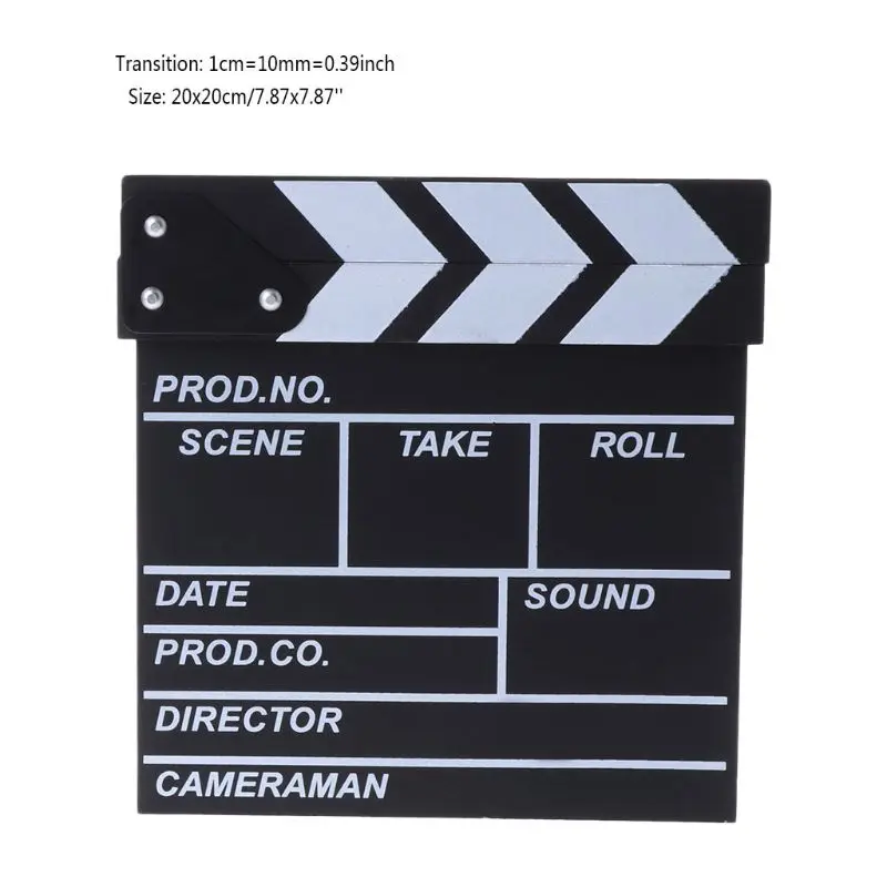ผู้กำกับภาพยนตร์ Clapper Board ฉากภาพยนตร์ Clapboard การถ่ายภาพ Props