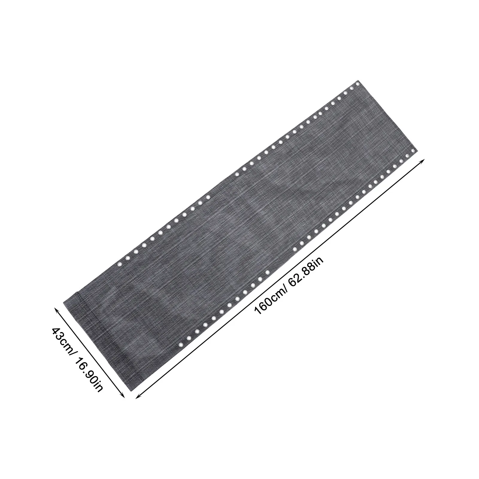 Recliner Replacement Fabric Grey Widened Style Outdoor Folding Lounge Chair Patio Lawn Beach Cloth Recliner Replacement Cloth