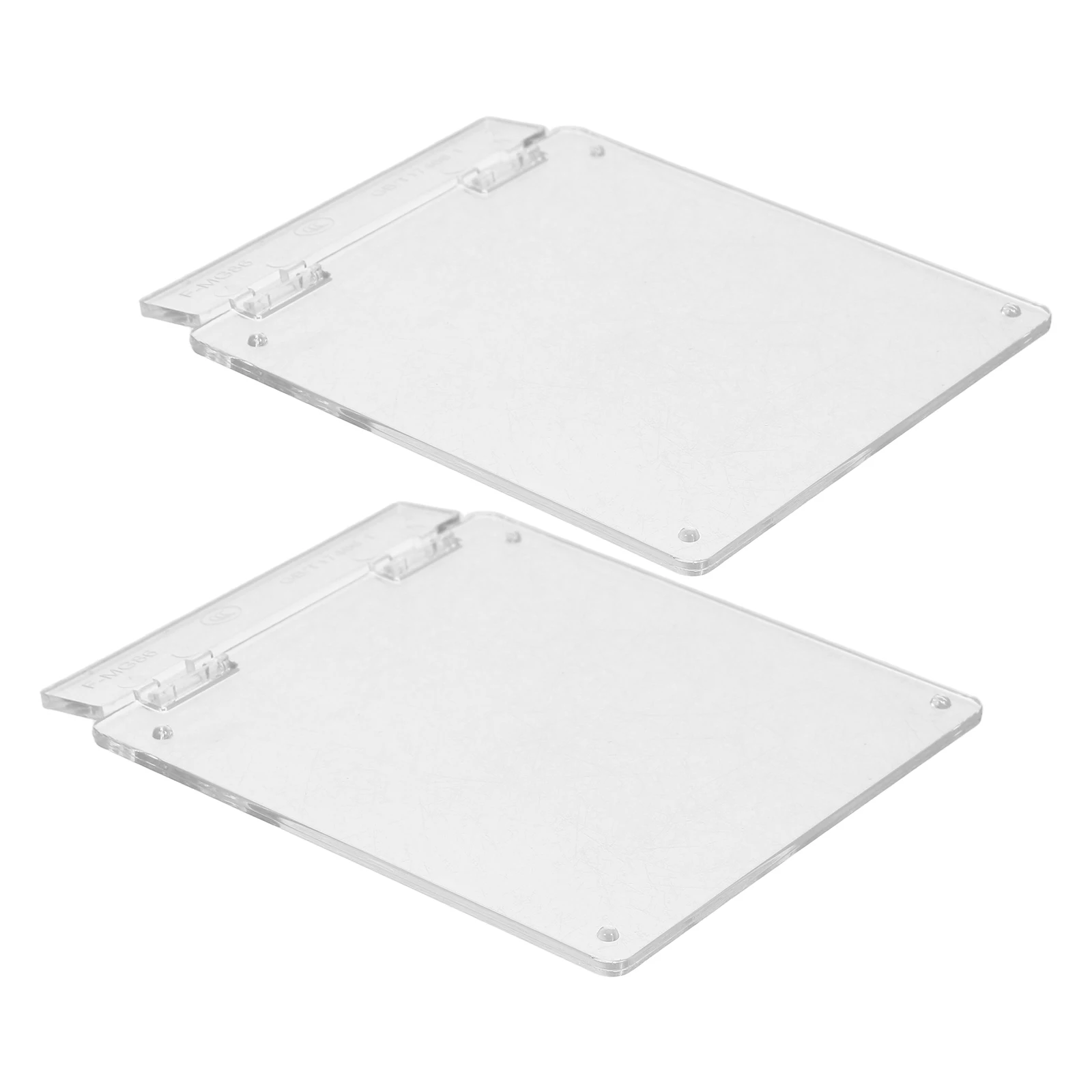 

2pcs Air Conditioner Switch Cover Thermostat Protective Panel 86-Type Plastic Switch Guard Water Floor Heating Compatible