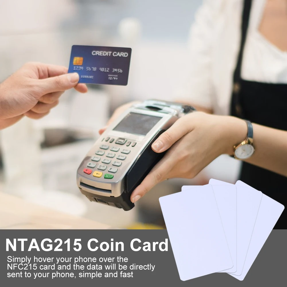 흰색 NTAG215 NFC 태그 방수 504 바이트 빈 직사각형 휴대폰, 게임 재기록 가능 다기능, Amiibo에 적합, 30 개