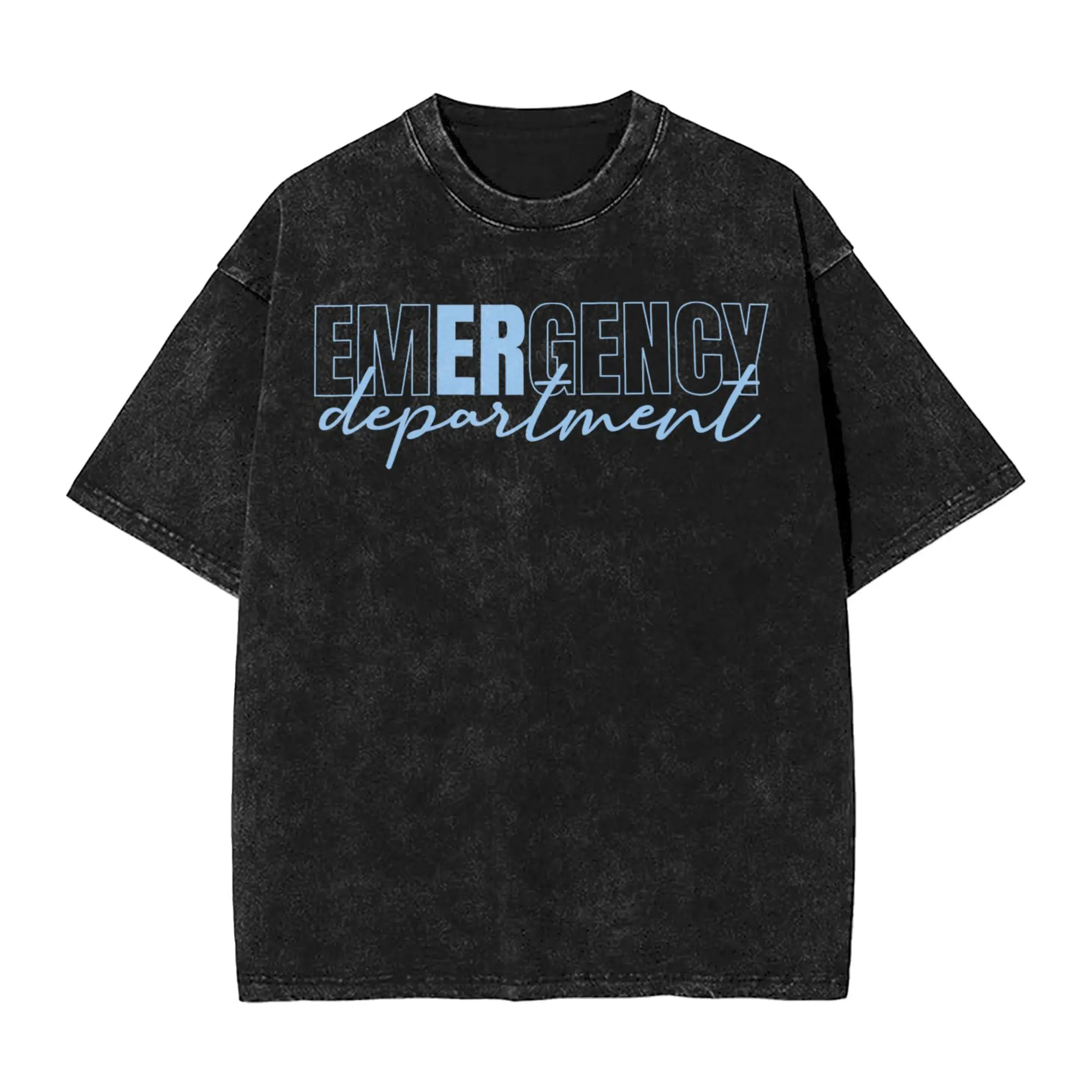 Emergency Department Room Nurse  Merch Washed T Shirts Men Women Streetwear Hip Hop T-Shirt Graphic Printed  Tees Cotton