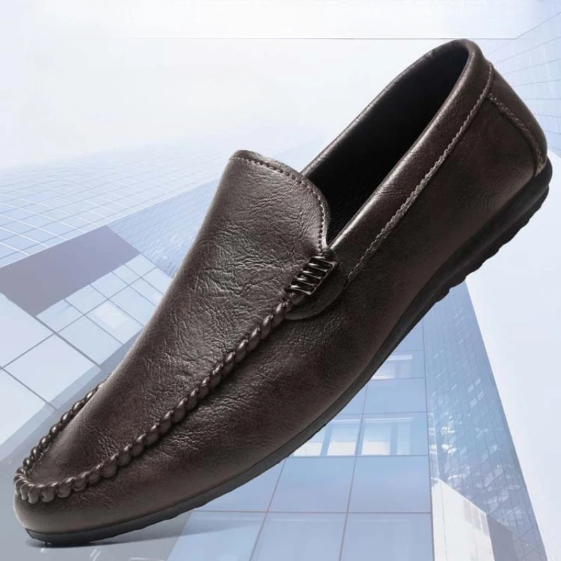 New Men's Casual Soybean Shoes Are Fashionable and Versatile, and Men's Work Shoes Is Black and Brown
